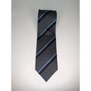 VTG GIORGIO ARMANI Classico Silk Tie Textured Stripe Modern Classic Hand Italy